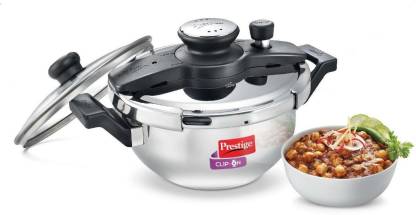 Prestige Clip On Kadhai Pressure Cooker With Glass Lid 3.5 Litres